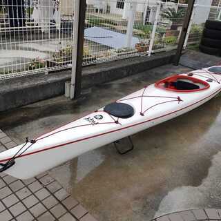 ★カヤック FRP製★引き取り限定 神戸★FIT149　450ｃｍ ラダー付 ★