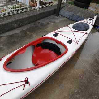 ☆カヤック FRP製☆引き取り限定 神戸☆FIT149 450cm ラダー付 