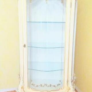 【S様購入決定】最高峰 高級イタリア家具 シリック SILIK イタリア製 キャビネット ロココ調 カップボード ホワイト家具 ヨーロピアン家具 食器棚