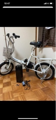 ☆アクセル付き折りたたみ電動自転車☆