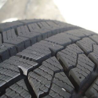 軽自動車スタッドレス　バリ山ブリヂストン155/65R13　アルミセット　中古