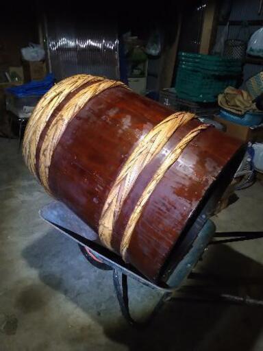 【受け渡し完了】味噌桶　味噌樽　樽　一石樽　天然杉樽　天然竹タガづくり