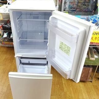 西岡店 冷蔵庫 137L 2015年製 SJ-D14A-W シャープ ホワイト 2ドア 100L