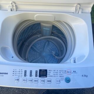 保証付き　ハイセンス　洗濯機　HW-T45D   リサイクルショップウルカウ　高津