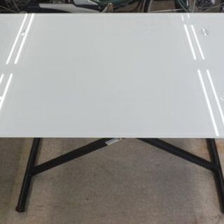 ニトリ 昇降ガラステーブル (NEW アクティブ WH)