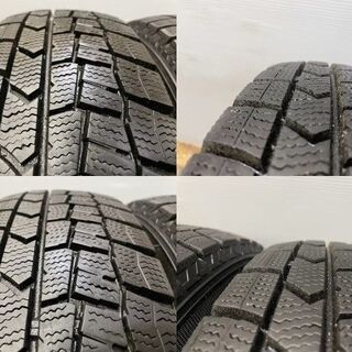 【DUNLOP WINTER MAXX WM02 165/70R14】スタッドレス【日産 マーチ 純正ホイール 14インチ 5J4HPCD100+45】2017年製 バリ溝　(MTN76) クレジットカード QRコード決済可能