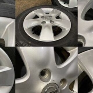 【DUNLOP WINTER MAXX WM02 165/70R14】スタッドレス【日産 マーチ 純正ホイール 14インチ 5J4HPCD100+45】2017年製 バリ溝　(MTN76) クレジットカード QRコード決済可能