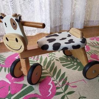 モーモーバイク　木製　玩具