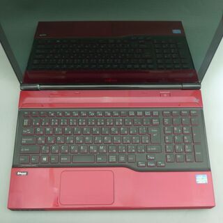 新品高速SSD タッチ可 中古美品 赤色 ノートパソコン 15型 富士通 AH56 ...