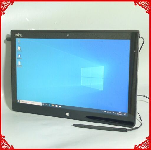 超高速SSD タブレット ノートパソコン Win10 中古良品 フルHD 12.5型 富士通 Q704/H 第4世代Core i5 4GB 無線 Bluetooth Office