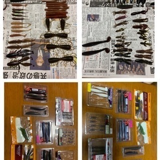 大量　ワーム、ルアー、仕掛けセット バス釣り ルアー ワーム フックセット