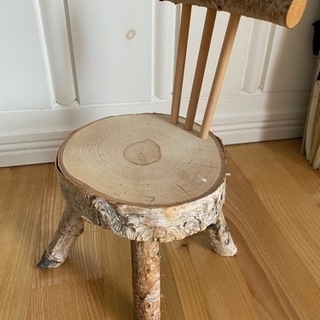 【ネット決済】インテリア　木の椅子　ハンドメイド　天然木