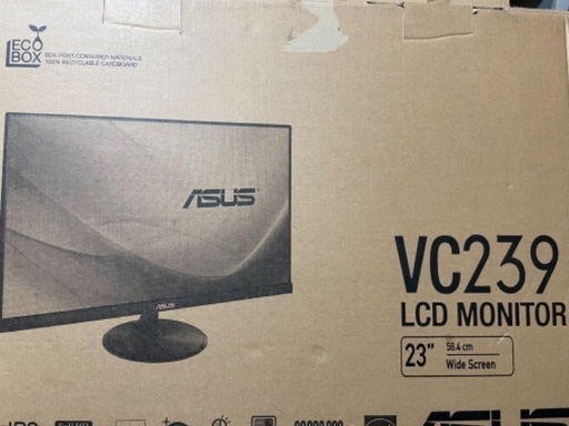 パソコン画面　ASUS VC239H HDMIケーブルもつけます
