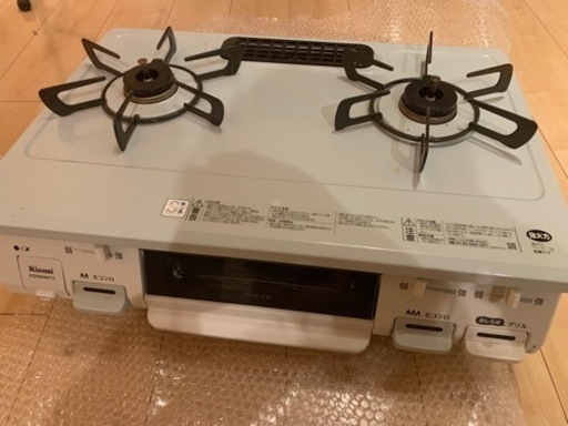 リンナイ　ガスコンロ2口 KGM64MT2R パステルミント