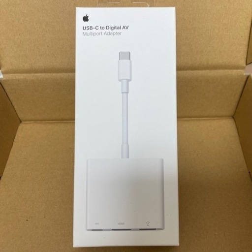 新品未使用未開封 公式サイト購入 APPLE アップル MUF82ZA/A アダプター USB-C DIGITAL AV MULTIPORT ADAPTER  color: WHITE  自宅保管の品である点ご了承いただける方のみご検討ください