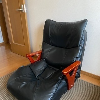 座椅子  (合成皮  黒)