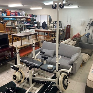 WILD FIT GYM 総重量85kgバーベルセット 程度C（ハガレ・キズ有〕