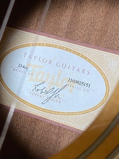 Taylor テイラー　214ce-Gloss NAT