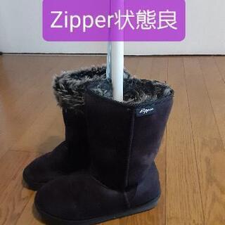 【zipper】レディースブーツ