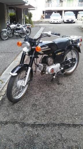 [配送可\u0026即乗り可]　スズキ　k90　2st　原付　88cc　ビンテージ　MT　バイク　4速　他2台