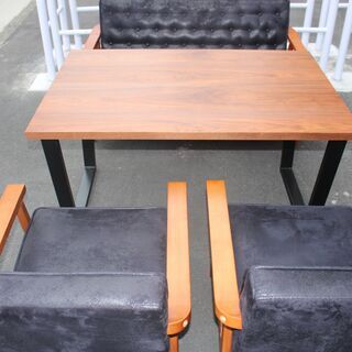 ★特別価格 4点セット 美品！ ★ダイニングテーブル/2人掛けソファ/1人チェア×2脚★大田区、品川区 配送・設置無料★店頭取引歓迎
