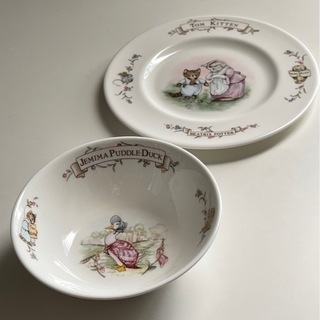 Beatrix Potterビアトリクス・ポタースープ皿とプレート