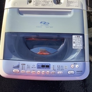 東芝 TOSHIBA 簡易乾燥機能付き洗濯機（6kg）　リサイク...