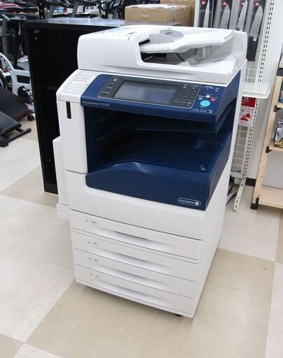 札幌市/清田区 富士ゼロックス/FUJI ZEROX カラー複合機 DocuCentre-V C3375 印刷枚数330012枚 コピー機 4段トレイ FAX 動作品