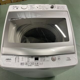 【中古】AQUA7.0kgタイプ洗濯機 2020年製 