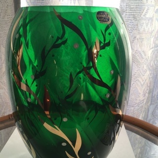 ボヘミアガラス　花瓶