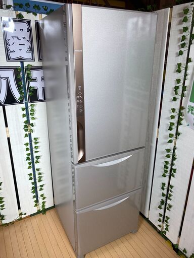 【愛品館八千代店】保証充実　HITACHI　2017年製375ℓ 　3ドア冷凍冷蔵庫R-K380HV【愛八RZ】