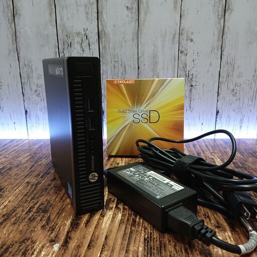 【高速起動】HP EliteDesk 800G1 デスクトップPC 新品 SSD 120GB メモリ 4GB Intel Core i5-4590T 2.00GHz-3.00GHz 4C4T パソコン➂