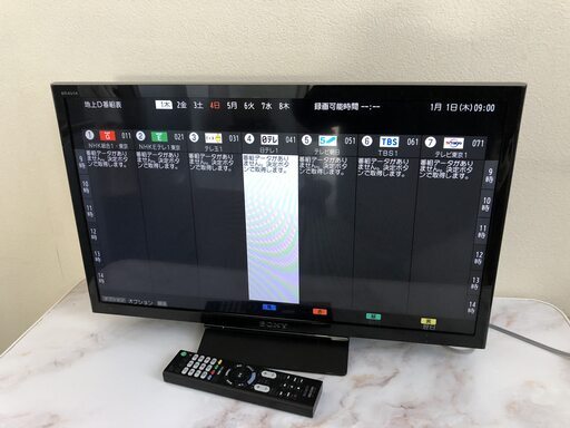 SONY ソニー BRAVIA 液晶 テレビ 2018年製 ブラビア KJ-24W450E 外付けHDD