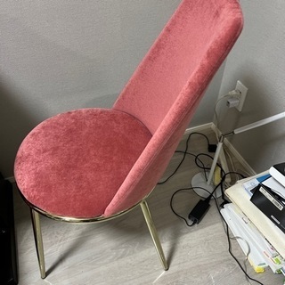 フランフラン 定価33000円 チェア レッド ベルベット