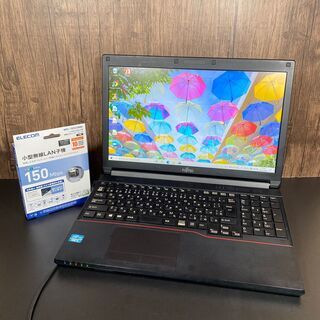 Corei3 高速SSD 15.6インチ 富士通 ノートパソコン 