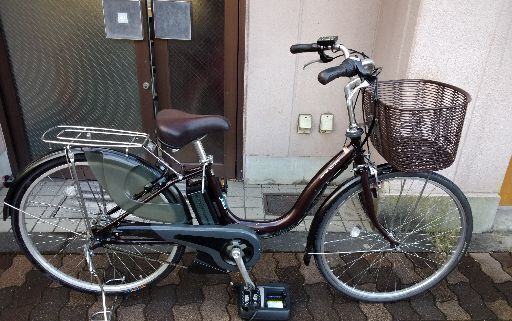 [YAMAHA]PAS Natura 26吋電動アシスト自転車 6.2Ahバッテリー+充電器(ブラウン)