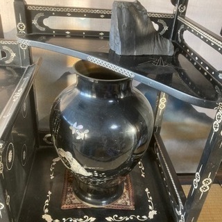 茶箪笥(輪島塗り、あこや貝螺鈿)