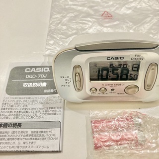 【新品】Casio 電波時計（シルバー）