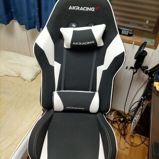 【ネット決済】AKRACING ゲーミングチェア WOLF-WH...