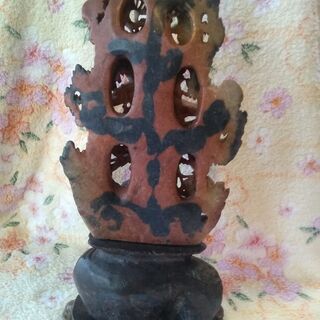 美術品 石の透かし彫り【玉石寿山石】