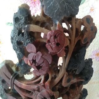 中国　玉石寿山石芙蓉石彫刻　漢詩刻　葉に虫　置物　五種　M　R3279 中国 玉石寿山石芙蓉石彫刻 漢詩刻 葉に虫 置物 五種 M R3279