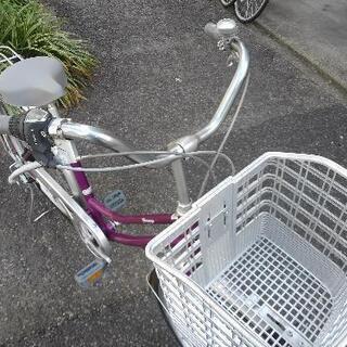 自転車 中古自転車1725 前後タイヤ新品！ 26インチ 6段ギヤ 