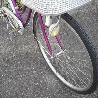中古自転車2996 前後タイヤ新品！ 27インチ ギヤなし