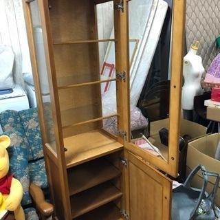 【美品】スリムショーケース✨モーブル 🌈しげん屋