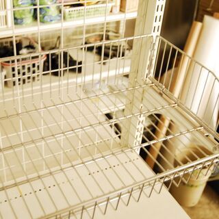 6659 店舗什器 中日販売 UL バスケットセット8個セット 幅120cm 奥行36cm 愛知県岡崎市 直接引取可