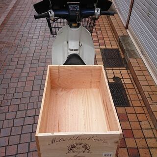 ホンダ カブカスタム90 バイザー付き キャンプ