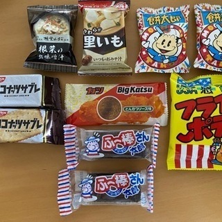 決定！お菓子と即席味噌汁2つ