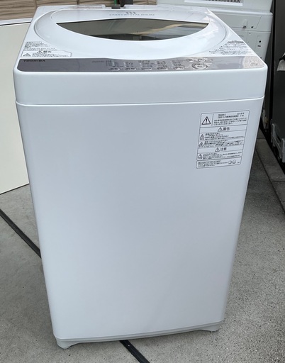 【RKGSE-604】特価！東芝/5kg/全自動洗濯機/AW-5G6/中古/2018年製/当社より近隣地域無料配達