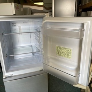 【リサイクルサービス八光　田上店　配達・設置OK】シャープ SHARP SJ-D14D-S [冷蔵庫 (137L・つけかえどっちもドア) 2ドア シルバー]