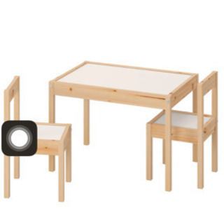 IKEA 子供用テーブルチェア2脚付き　RATT レット